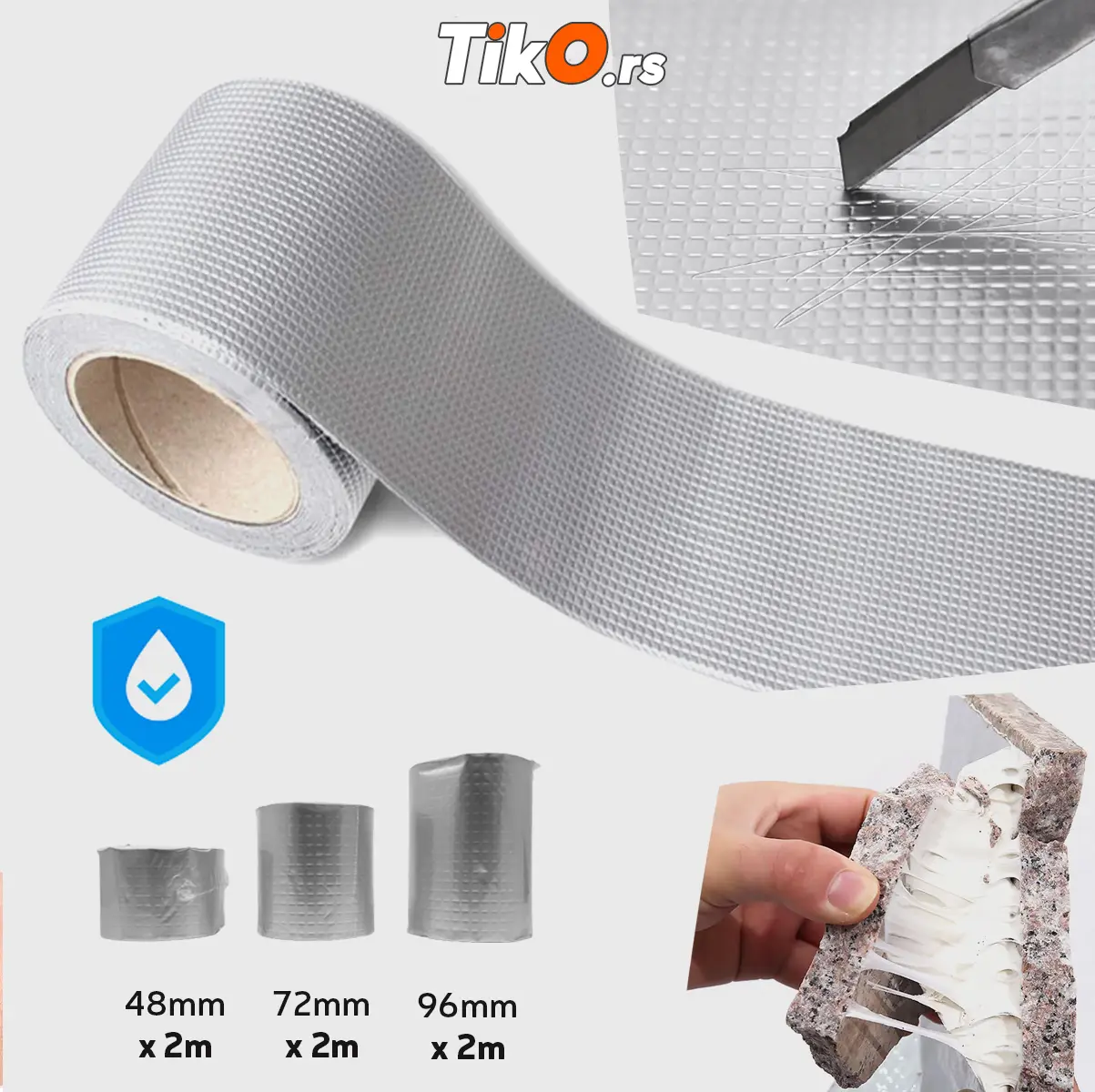 ALUMINIJSKA VODOOTPORNA BUTILNA TRAKA