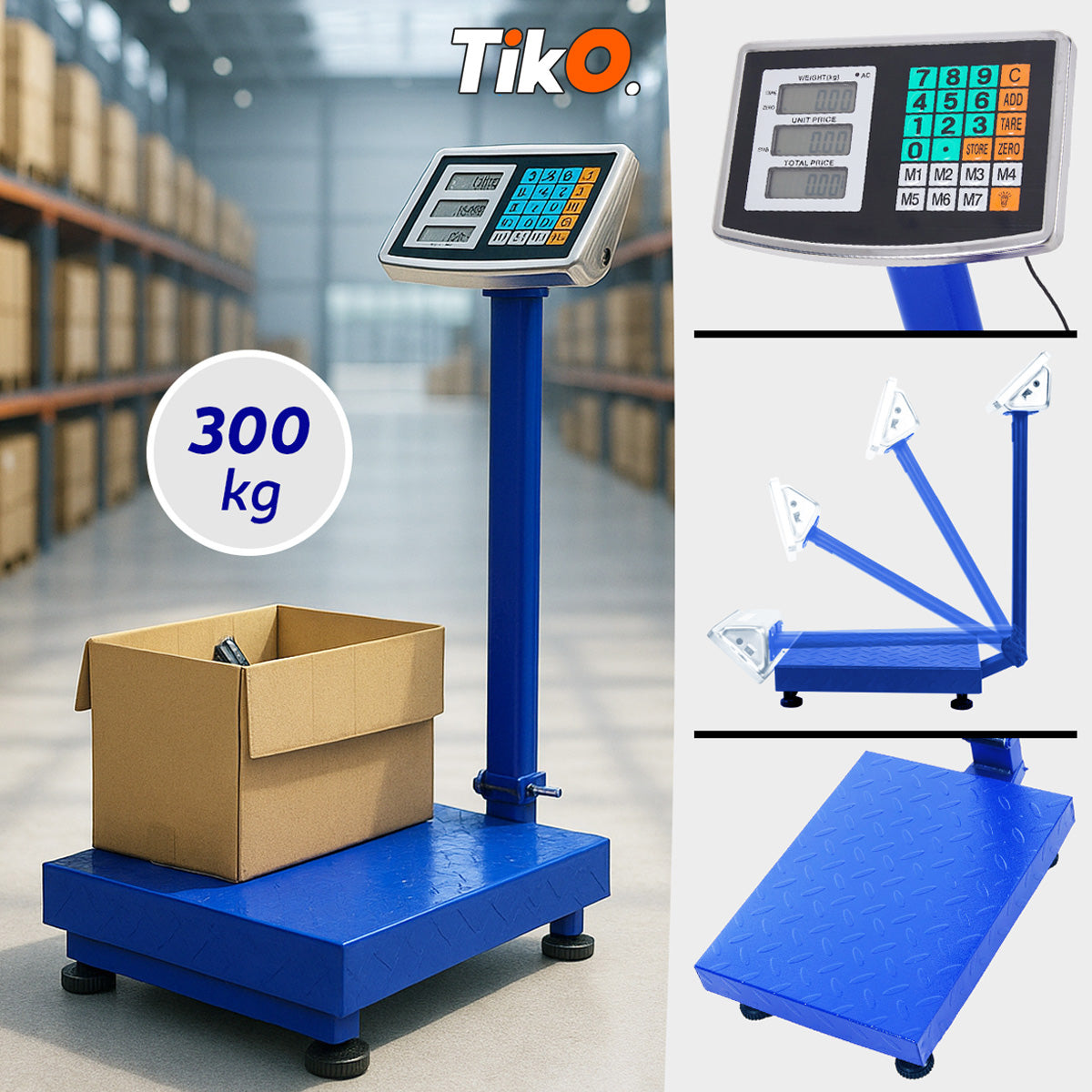 INDUSTRIJSKA DIGITALNA VAGA DO 300 KG