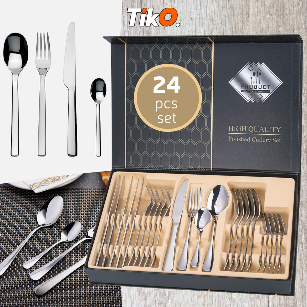 PRIBOR ZA JELO-24 DELNI SET