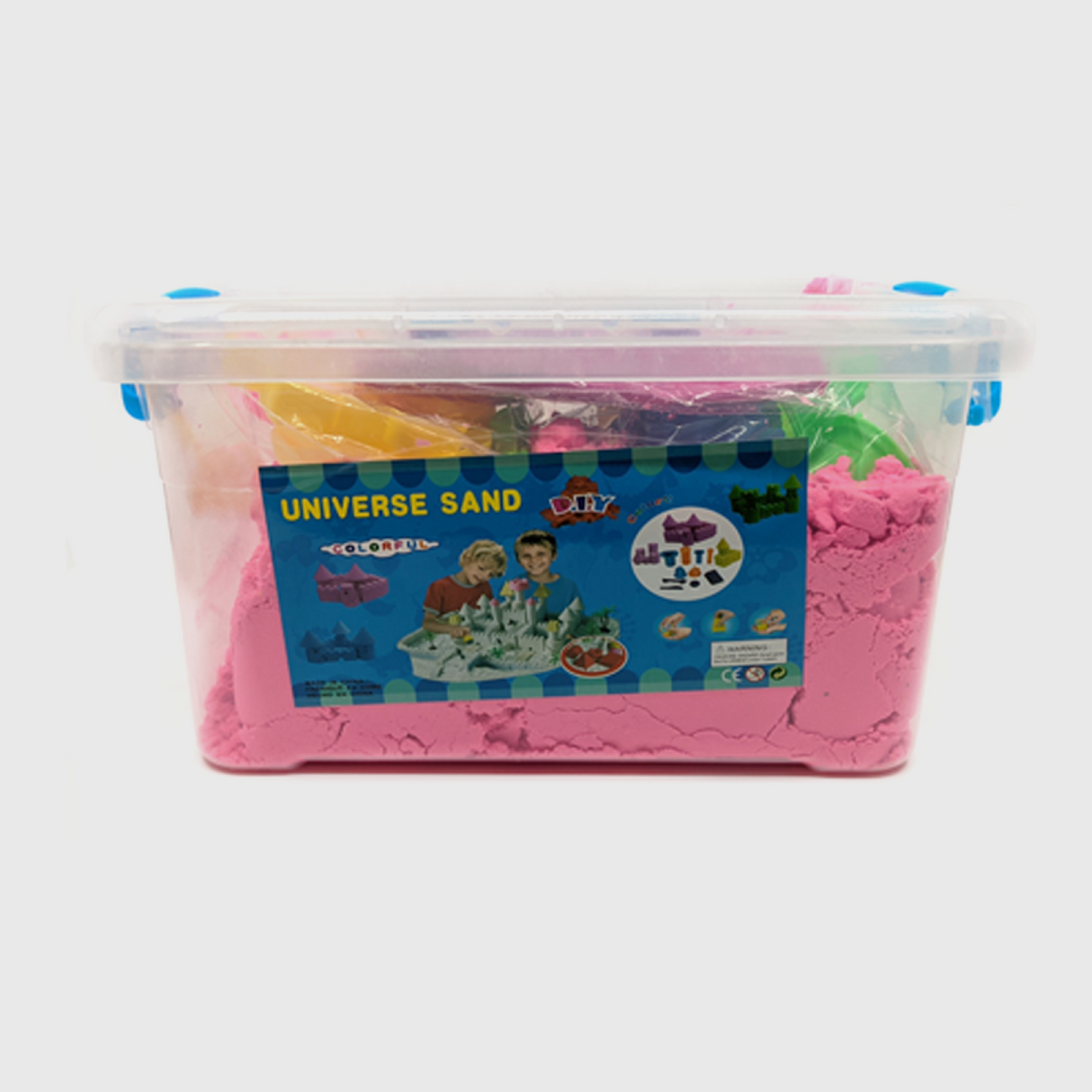 KINETIČKI PESAK 3KG + KALUPI + KANTA