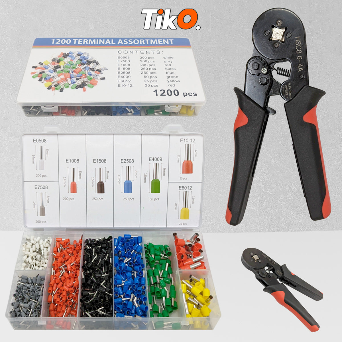 SET ZA KRIMPANJE: KLEŠTA + 1200 HIZNI