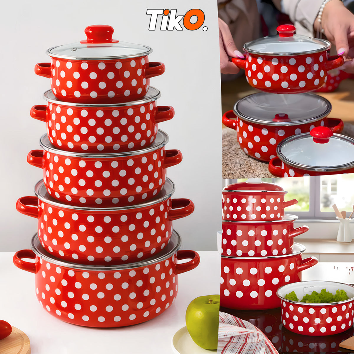 SET RETRO ŠERPI - 5 KOMADA