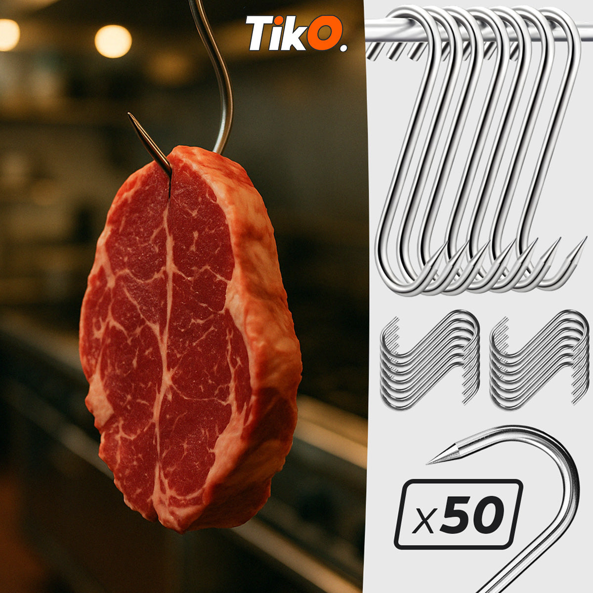 "S" KUKA ZA MESO-50 KOM