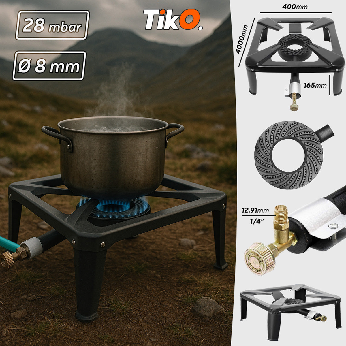 GASNI PLAMENIK 40x40 cm