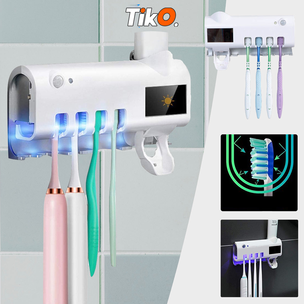 DRŽAČ ZA ČETKICE I DOZATOR PASTE