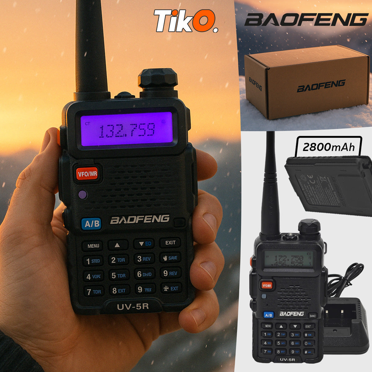 BAOFENG VISOKODOMETNI DIGITALNI VOKI TOKI