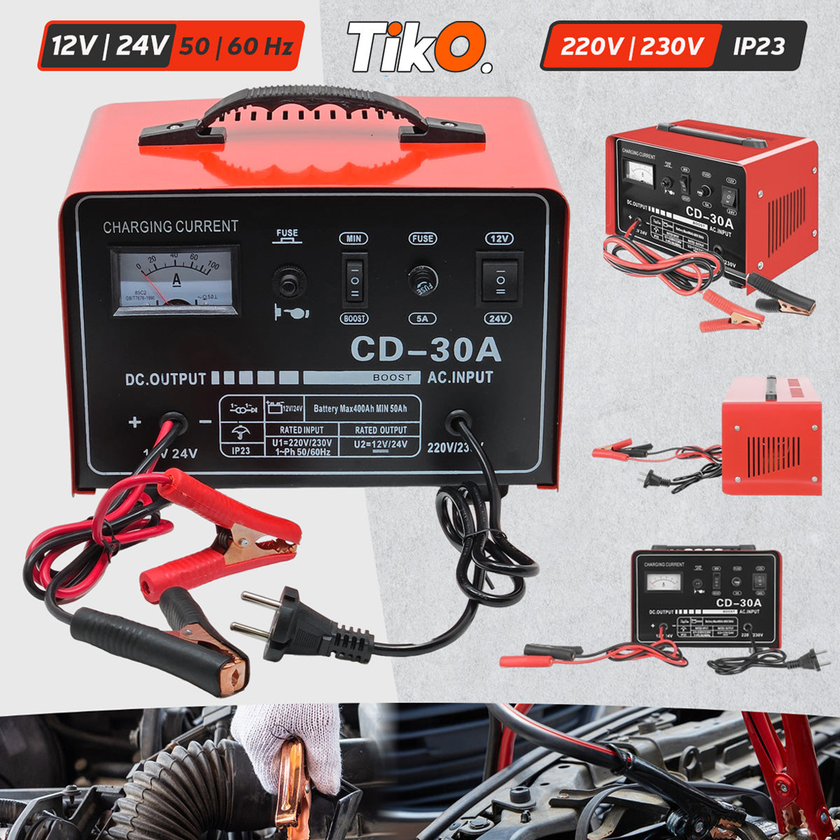 PUNJAČ AKUMULATORA- 30A