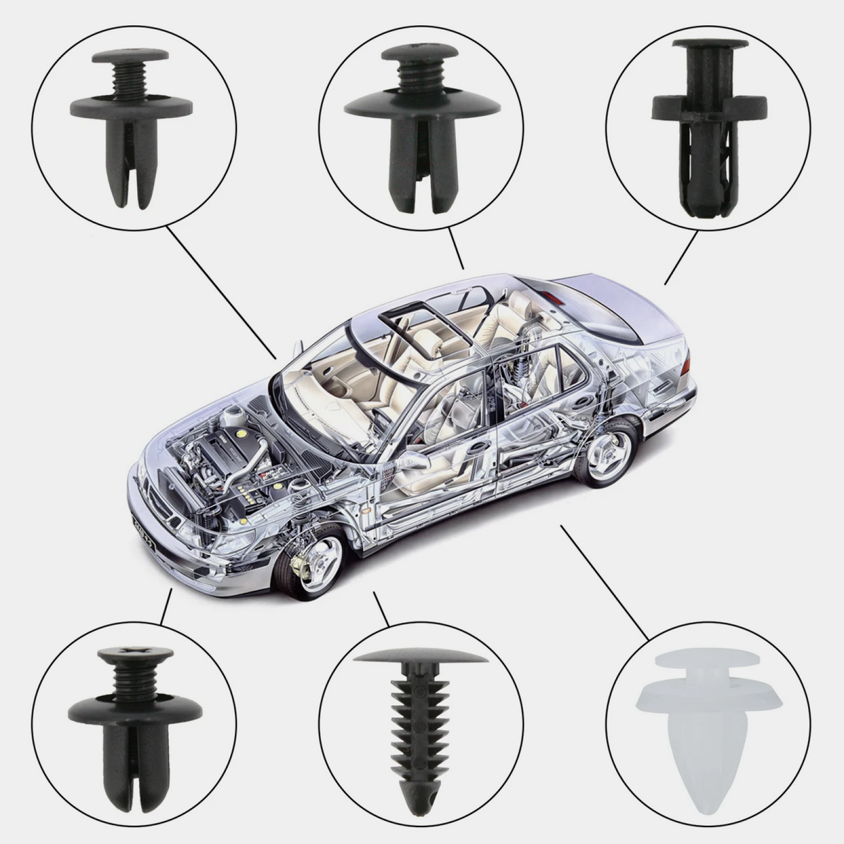 MONTAŽNE PLASTIČNE TIPLE ZAKOVICE - 635 komada