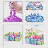 KINETIČKI PESAK 3KG + KALUPI + KANTA