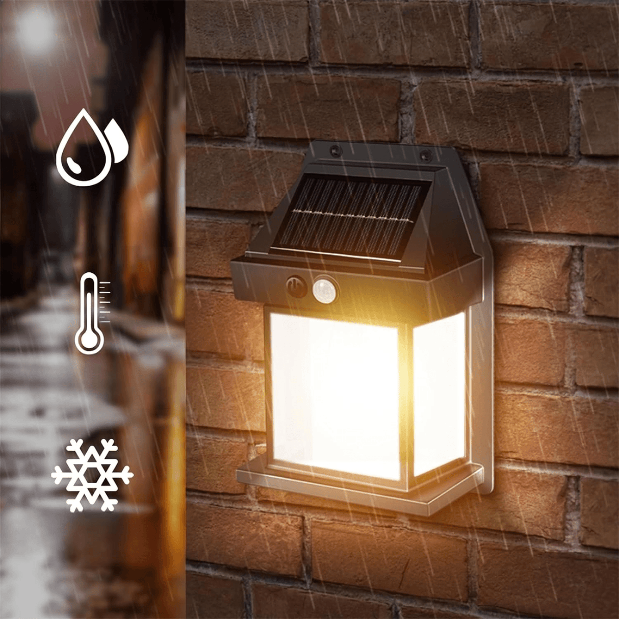 SOLARNA ZIDNA LAMPA "PALLE"- 2kom